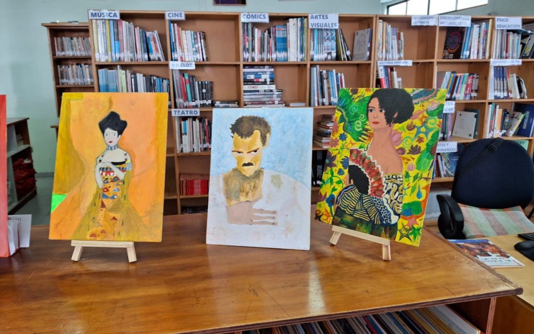 Exposición de cuadros en la Biblioteca del Colegio Hispano Británico